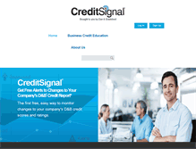 Tablet Screenshot of creditsignal.com